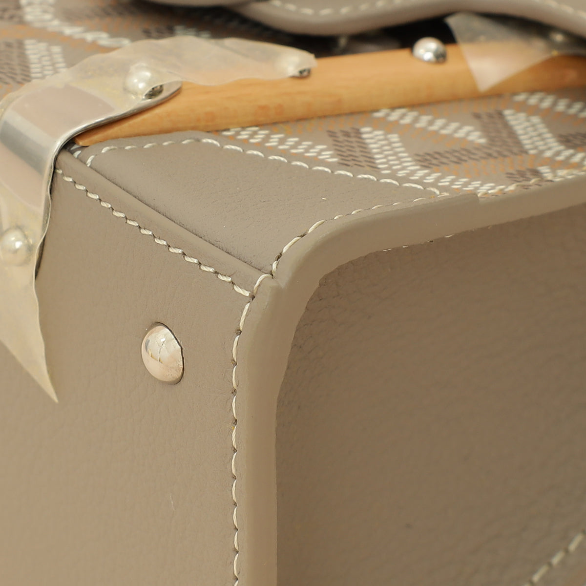 Goyard Light Gray Structure Nano Saigon Bag-Goyard-THE CLOSET