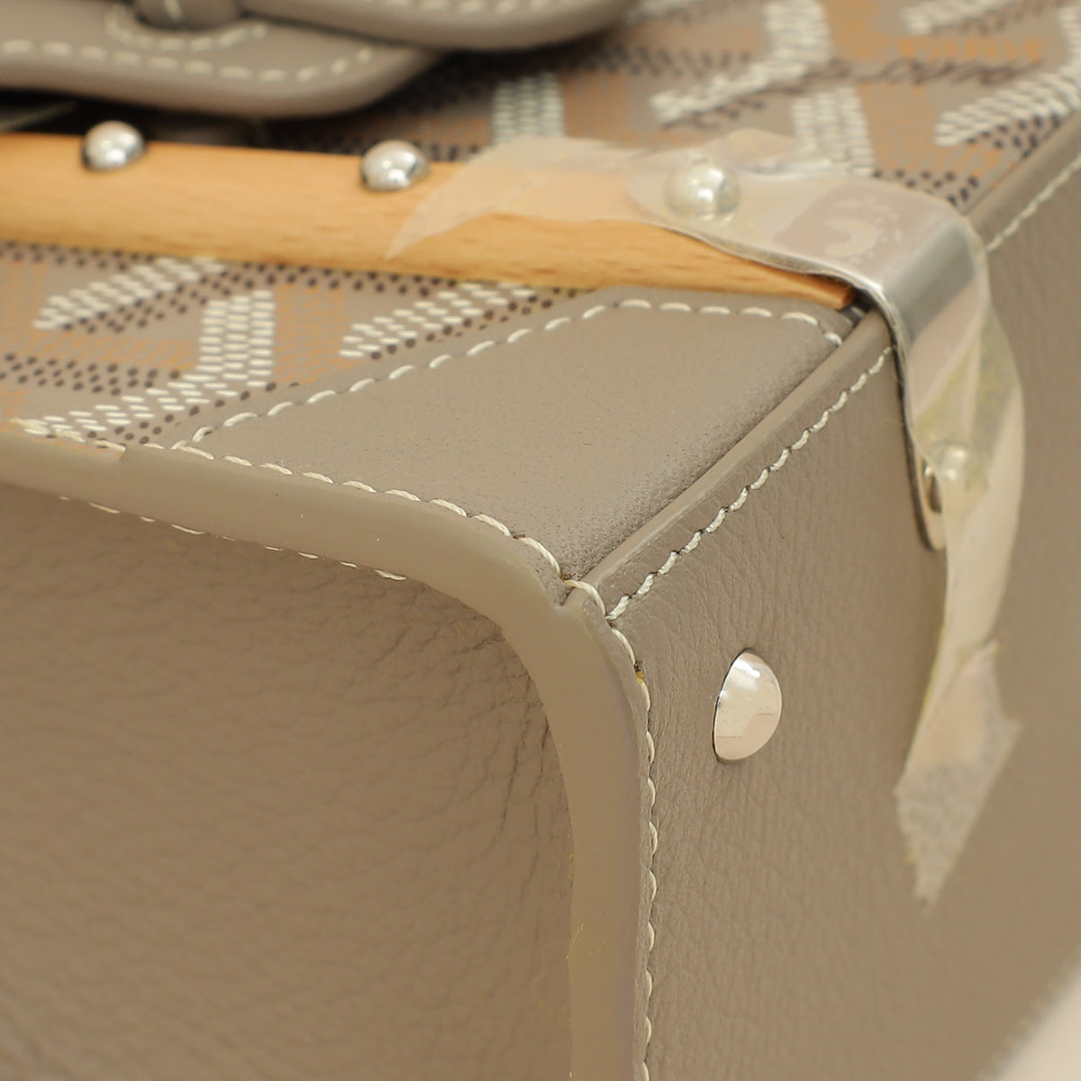 Goyard Light Gray Structure Nano Saigon Bag-Goyard-THE CLOSET