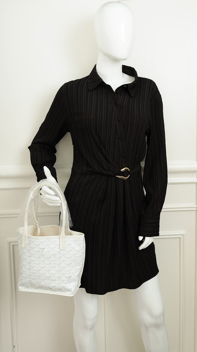 Goyard White Goyardine Mini Anjou Reversible Bag-Goyard-THE CLOSET