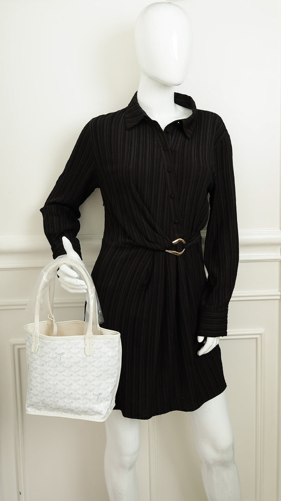 Goyard White Goyardine Mini Anjou Reversible Bag-Goyard-THE CLOSET