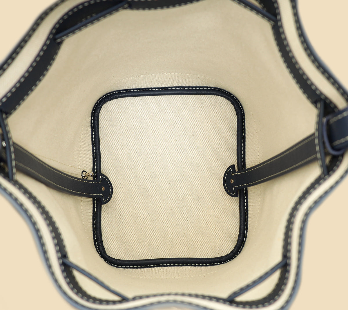 Goyard Navy Blue Goyardine Petit Flot Bucket Bag-Goyard-THE CLOSET