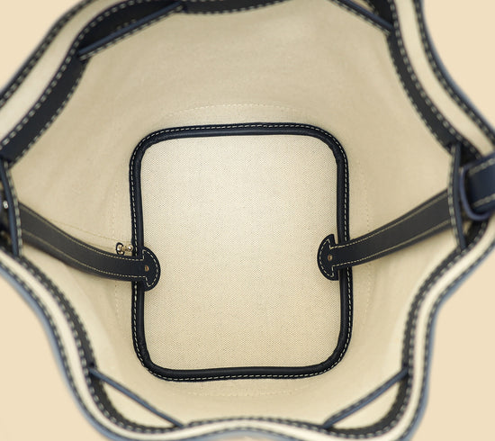 Goyard Navy Blue Goyardine Petit Flot Bucket Bag-Goyard-THE CLOSET