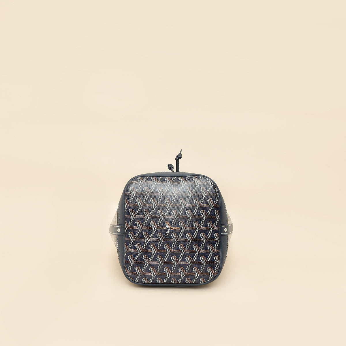 Goyard Navy Blue Goyardine Petit Flot Bucket Bag-Goyard-THE CLOSET