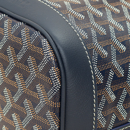 Goyard Navy Blue Goyardine Petit Flot Bucket Bag-Goyard-THE CLOSET