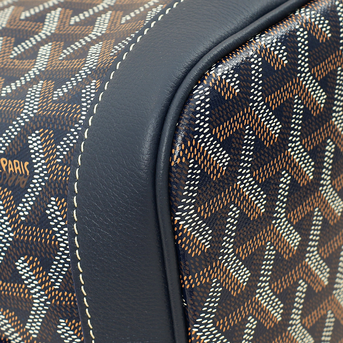 Goyard Navy Blue Goyardine Petit Flot Bucket Bag-Goyard-THE CLOSET