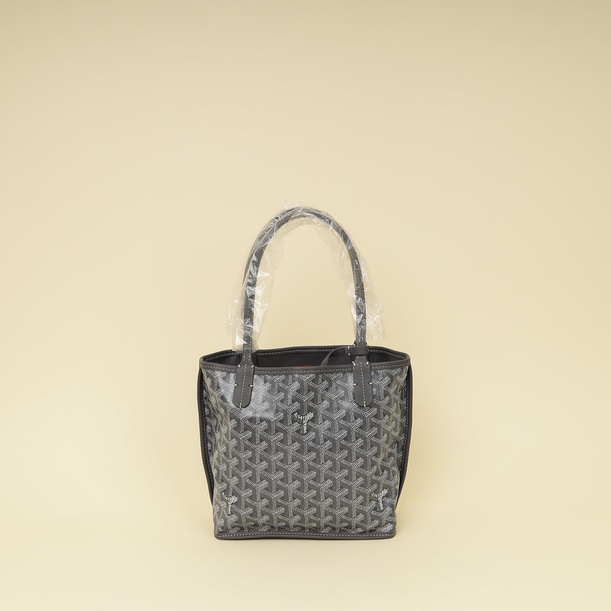 Goyard Gray Goyardine Reversible Anjou Mini Bag-Goyard-THE CLOSET