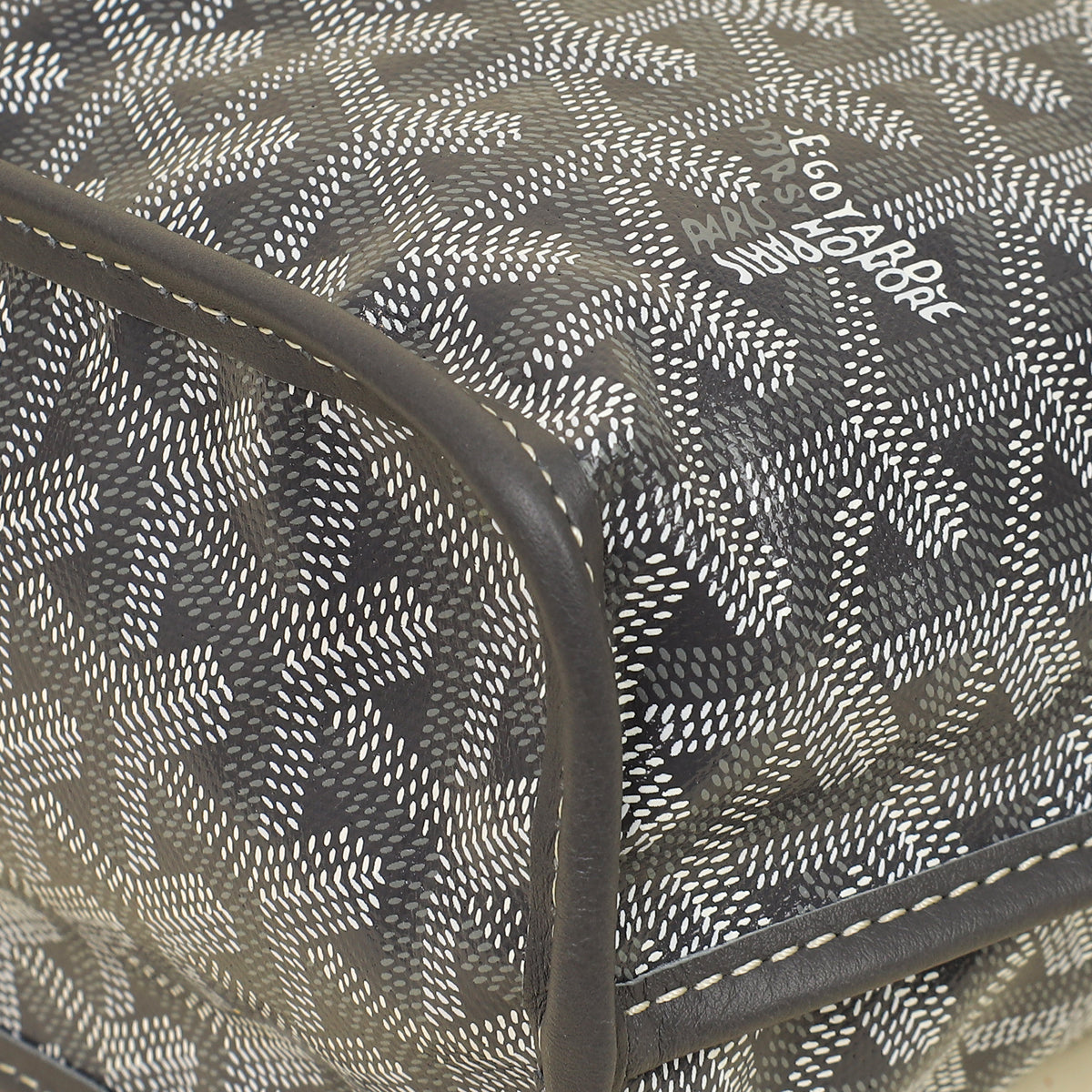 Goyard Gray Goyardine Reversible Anjou Mini Bag-Goyard-THE CLOSET