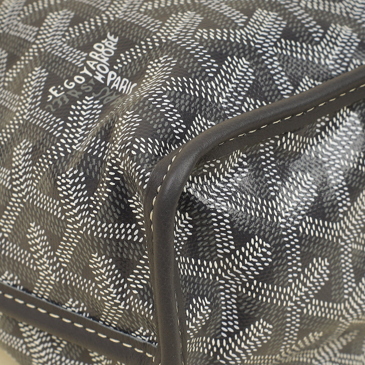 Goyard Gray Goyardine Reversible Anjou Mini Bag-Goyard-THE CLOSET