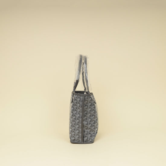 Goyard Gray Goyardine Reversible Anjou Mini Bag-Goyard-THE CLOSET