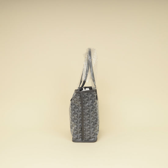 Goyard Gray Goyardine Reversible Anjou Mini Bag-Goyard-THE CLOSET