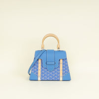 Goyard Blue Goyardine Saigon Structure PM Bag-Handbags-Goyard-THE CLOSET