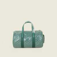 Goyard Green Goyardine Barrel 40 Sports Bag