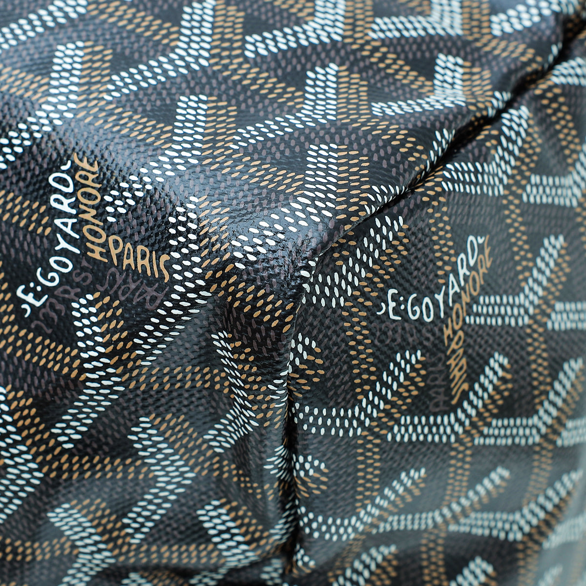 Goyard Black Goyardine Saint Louis PM Bag