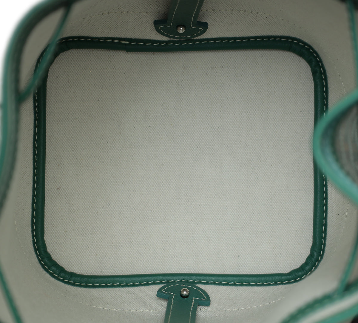 GOYARD Goyardine Petit Flot Bucket Bag PM Green 1308169