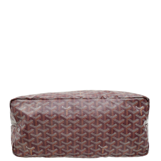 Load image into Gallery viewer, Goyard Burgundy Goyardine Saint Louis PM Bag
