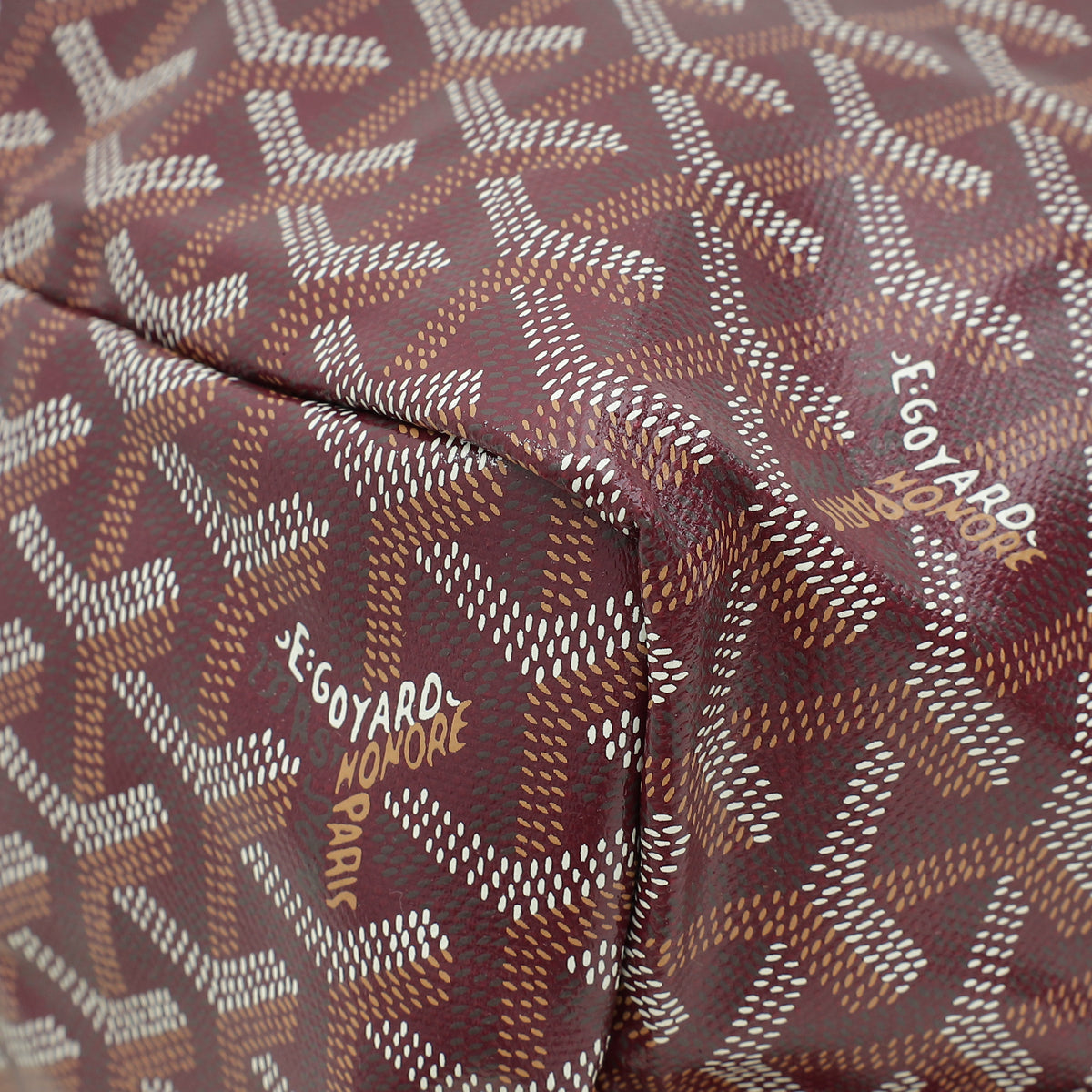 Goyard Burgundy Goyardine Saint Louis PM Bag