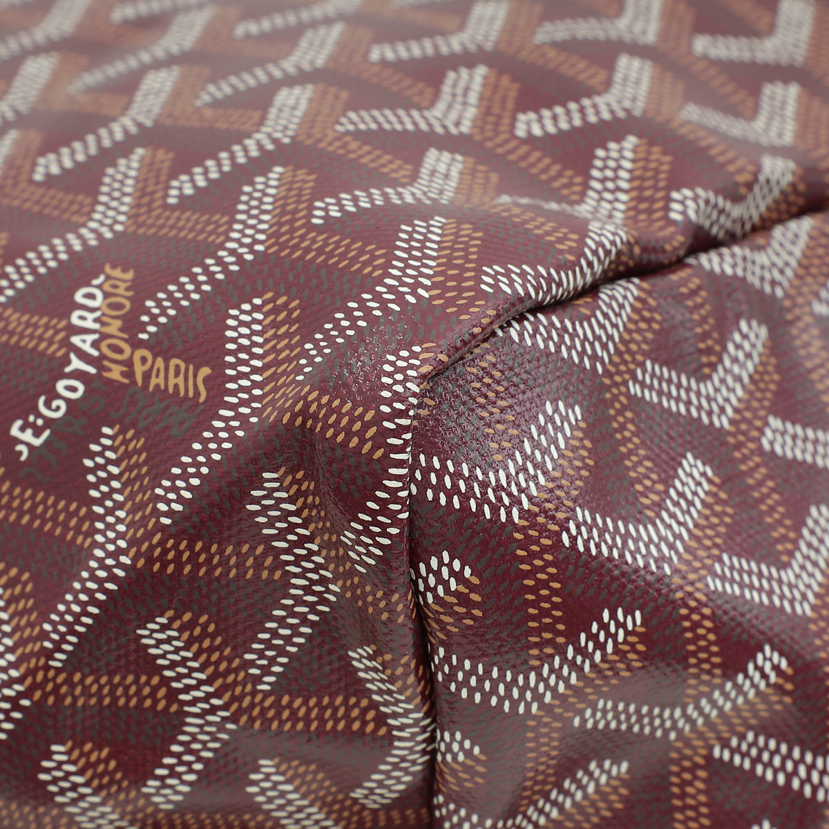 Goyard Burgundy Goyardine Saint Louis PM Bag