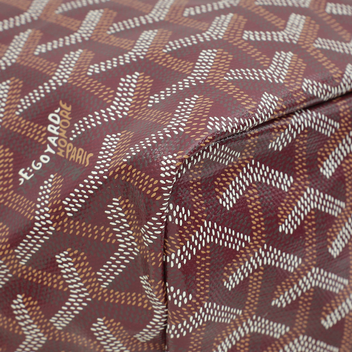 Goyard Burgundy Goyardine Saint Louis PM Bag