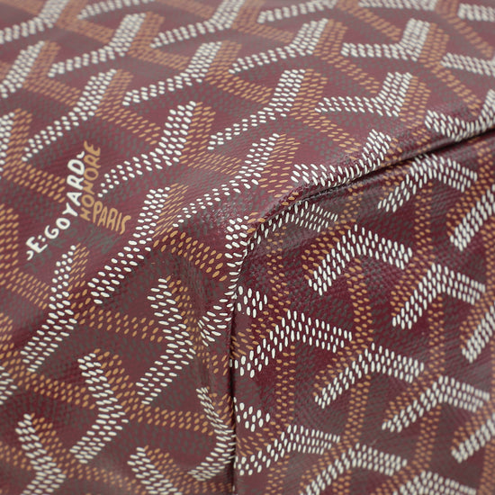 Load image into Gallery viewer, Goyard Burgundy Goyardine Saint Louis PM Bag
