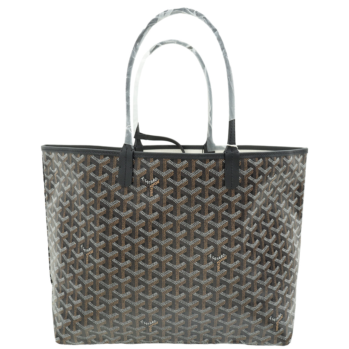 Goyard Black Goyardine Saint Louis PM Bag-Goyard-THE CLOSET