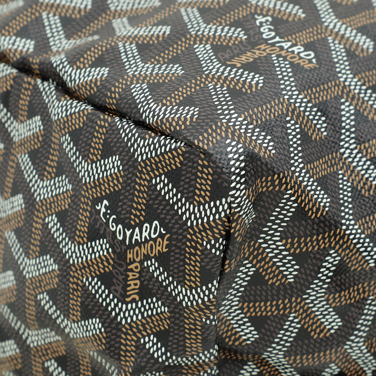 Goyard Black Goyardine Saint Louis PM Bag