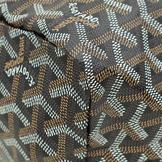 Load image into Gallery viewer, Goyard Black Goyardine Saint Louis PM Bag

