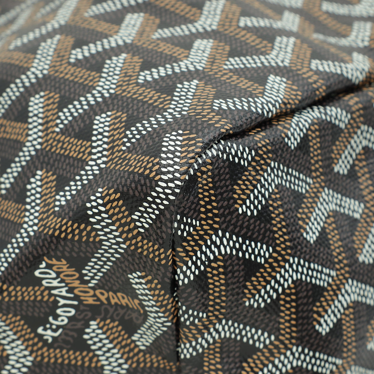 Goyard Black Goyardine Saint Louis PM Bag