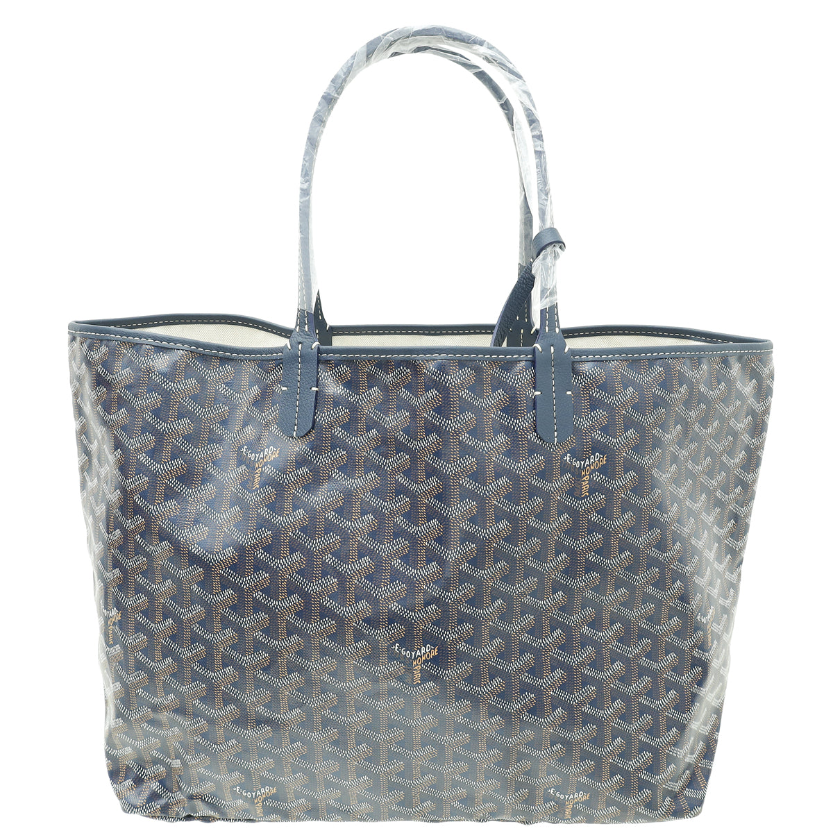 Goyard Blue Goyardine Saint Louis PM Bag