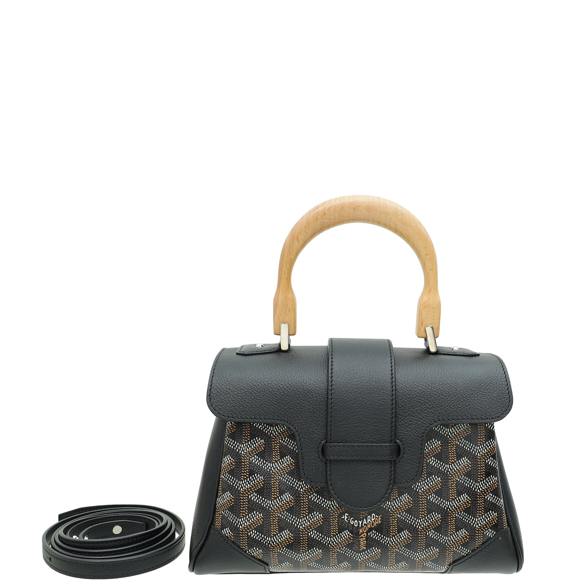 Goyard Black Goyardine Saigon Mini Souple Bag