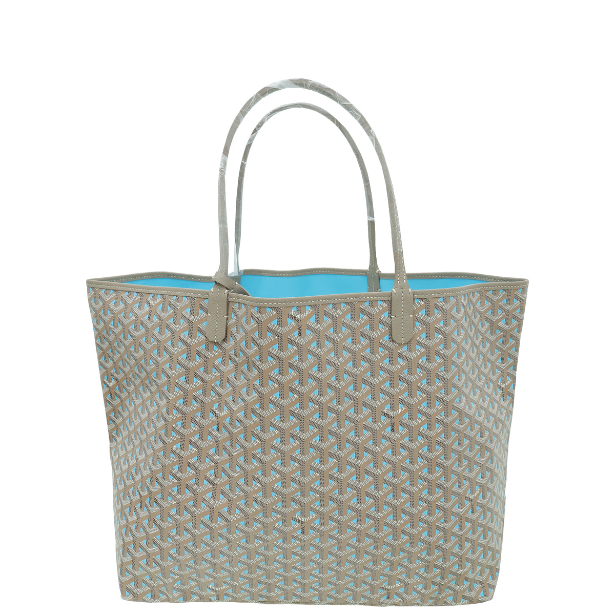 Goyard Grege Turquoise Goyardine Special Ed. Saint Louis Claire Voie GM Bag-Goyard-THE CLOSET