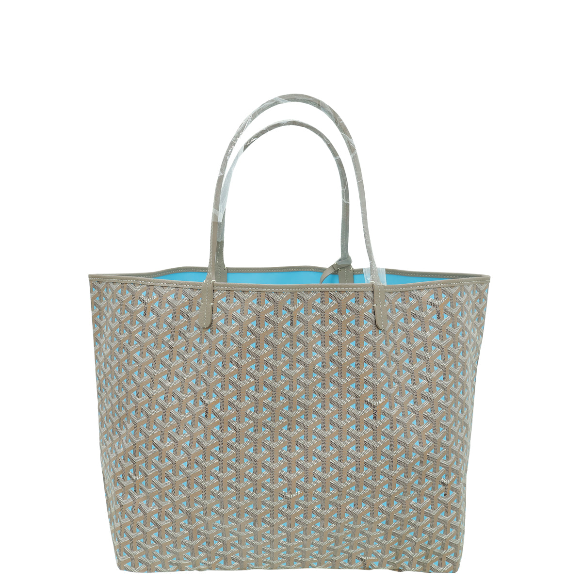Goyard Grege Turquoise Goyardine Special Ed. Saint Louis Claire Voie GM Bag-Goyard-THE CLOSET