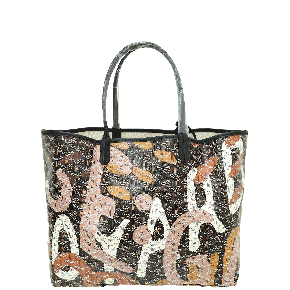 Goyard Black Multicolor Camouflage Letters Saint Louis PM Bag-Goyard-THE CLOSET