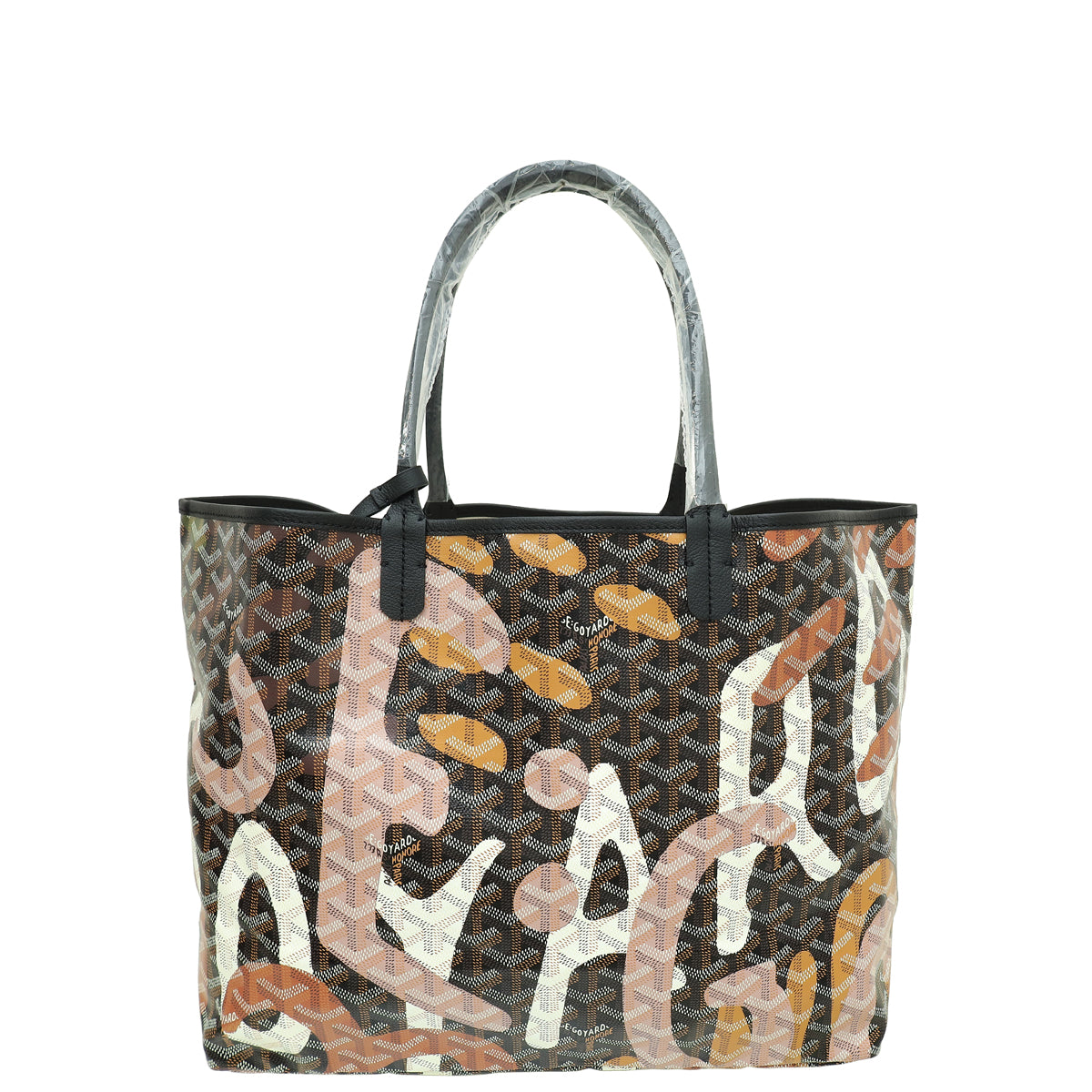 Goyard Black Multicolor Camouflage Letters Saint Louis PM Bag-Goyard-THE CLOSET