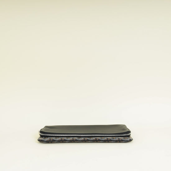 Goyard Black Goyardine Sainte-Marie MM Clutch