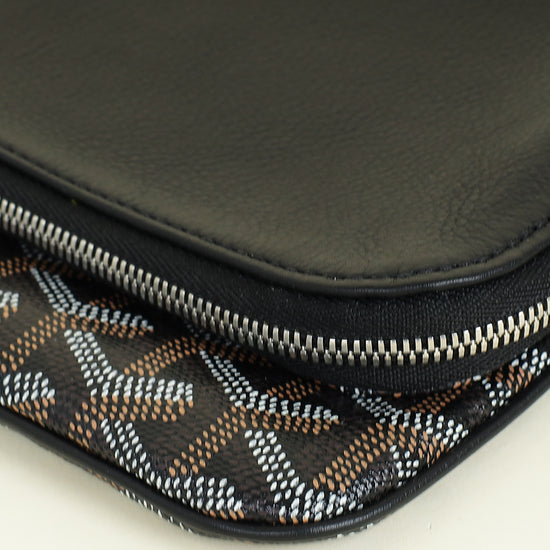 Goyard Black Goyardine Sainte-Marie MM Clutch