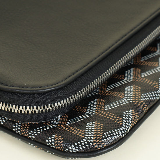 Goyard Black Goyardine Sainte-Marie MM Clutch