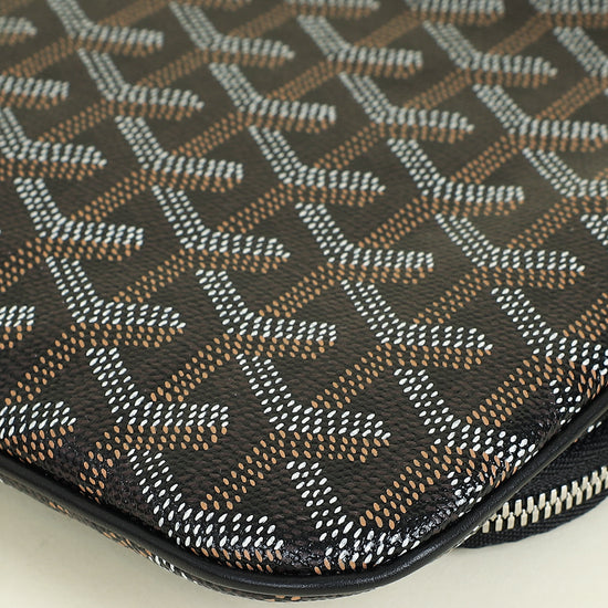Goyard Black Goyardine Sainte-Marie MM Clutch