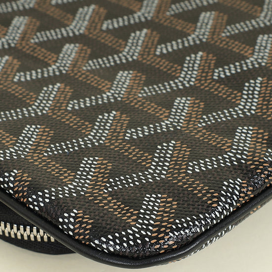 Goyard Black Goyardine Sainte-Marie MM Clutch