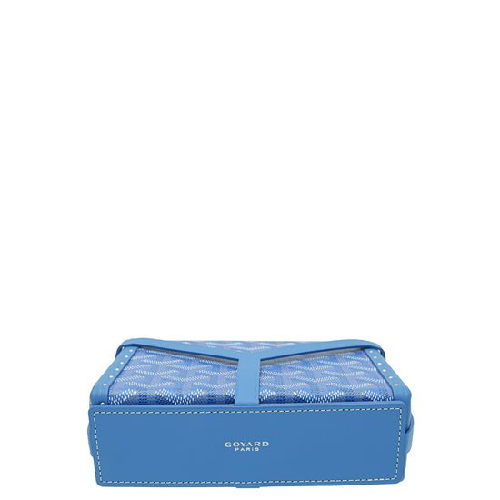 Goyard Blue Goyardine Minaudiere Trunk Bag