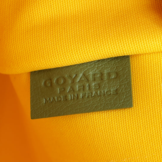 Goyard Kaki Limited Editions Goyardine Jacquard Villette MM Tote Bag