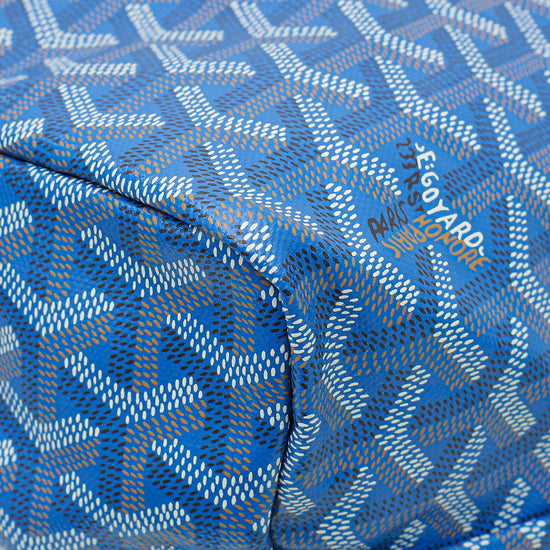 Goyard Blue Goyardine Saint Louis PM Bag