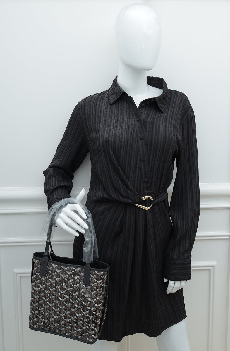 Goyard Black Goyardine Reversible Anjou Mini Bag – The Closet