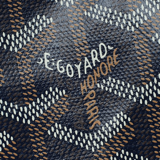 Goyard Navy Blue Goyardine Saint Louis PM Bag-Goyard-THE CLOSET