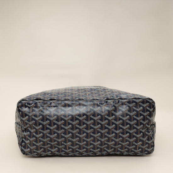 Goyard Navy Blue Goyardine Saint Louis PM Bag-Goyard-THE CLOSET