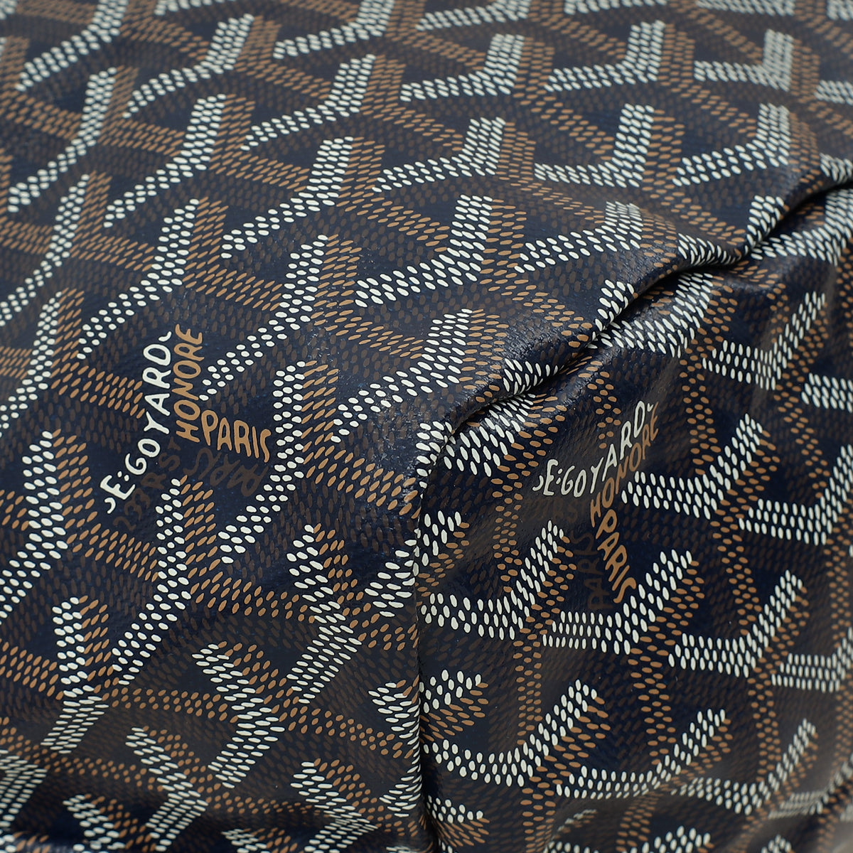 Goyard Navy Blue Goyardine Saint Louis PM Bag-Goyard-THE CLOSET