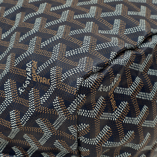 Goyard Navy Blue Goyardine Saint Louis PM Bag-Goyard-THE CLOSET