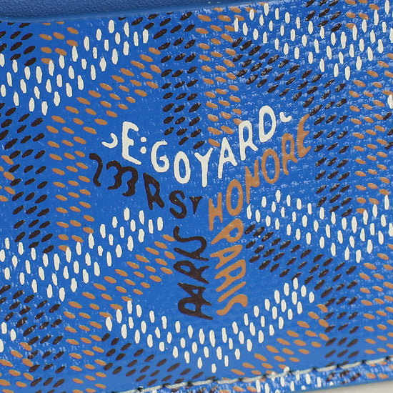 Goyard Blue Goyardine Venus Bag Mirror W/ Leather Cord-Goyard-THE CLOSET