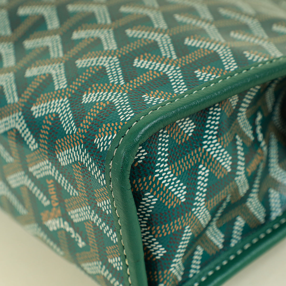 Goyard Green Goyardine Jouvence MM Toiletry Bag | Pre-Owned The
