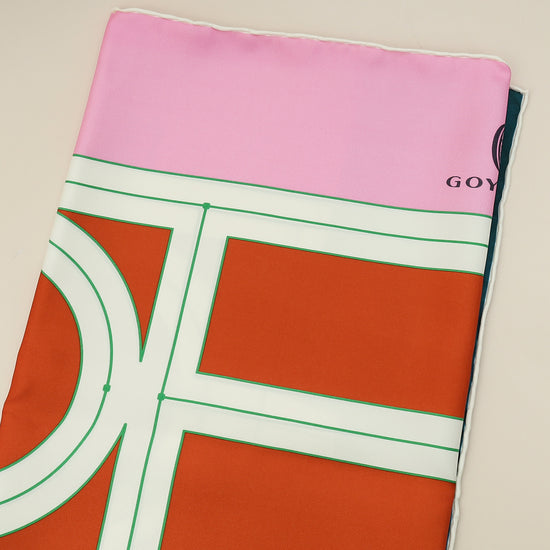 Goyard Bicolor .4 Silk Scarf-Goyard-THE CLOSET