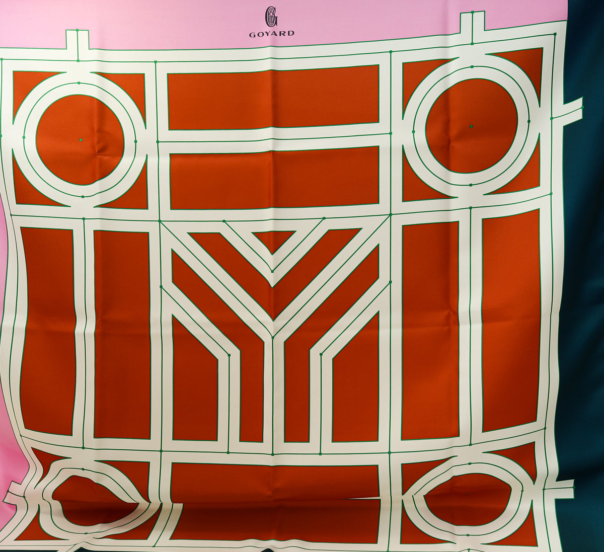 Goyard Bicolor .4 Silk Scarf-Goyard-THE CLOSET